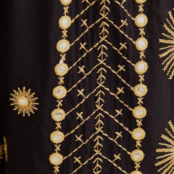 Gorgeous Farm Rio Sun Embroidered Pants - Medium NWT - Picture 2 of 4